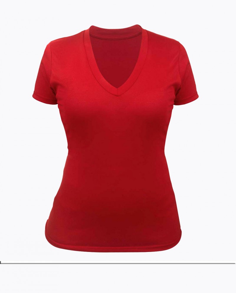 T shirt best sale cuello v mujer